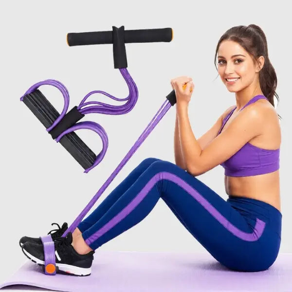 Yoga Sports Crunches Elastic Pull Rope, Pedal Resistance Band
