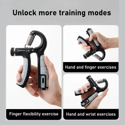Grip Strength Trainer Forearm Strengthener Hand Squeezer Adjustable Resistance Hand Grip Strengthener for Muscle Building