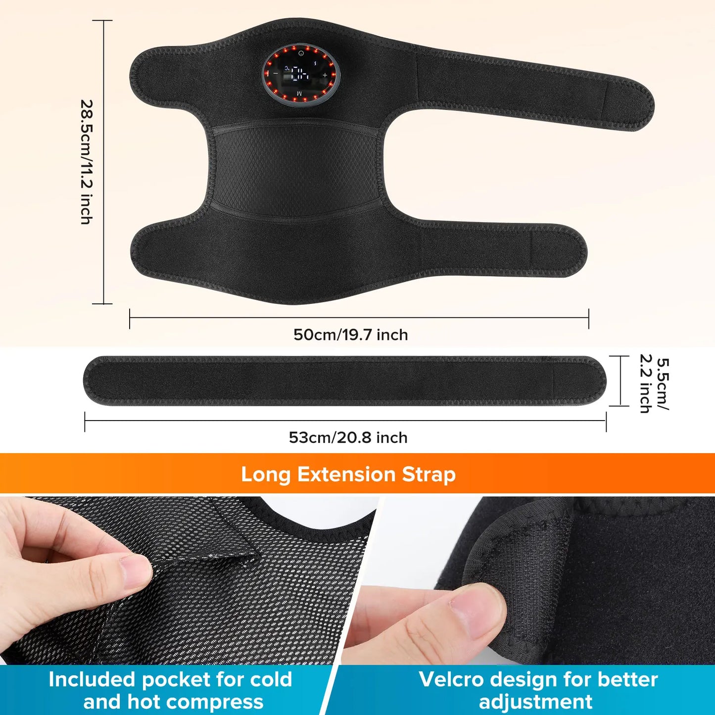 Heating Massage Knee Pad Shoulder Elbow Smart Vibration Hot Compress Protemote Blood Circulation Muscle Relax Joint Massager