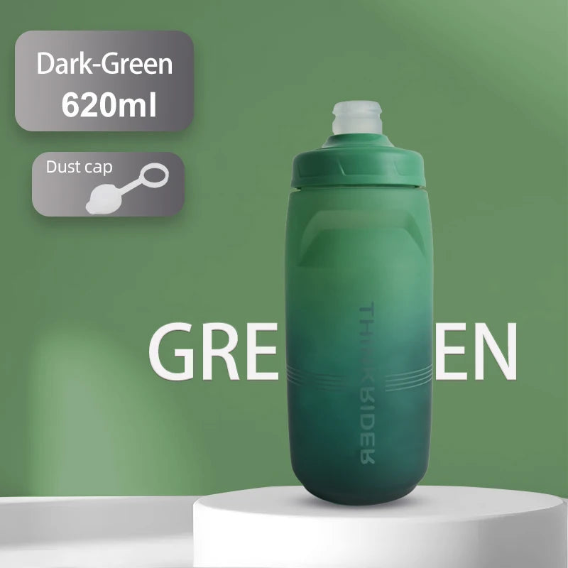 ThinkRider 620ml/750ml Bicycle Bottle MTB Road Bike Water Bottle Outdoor Sports Plastic Portable Large Capacity Drink Cycling