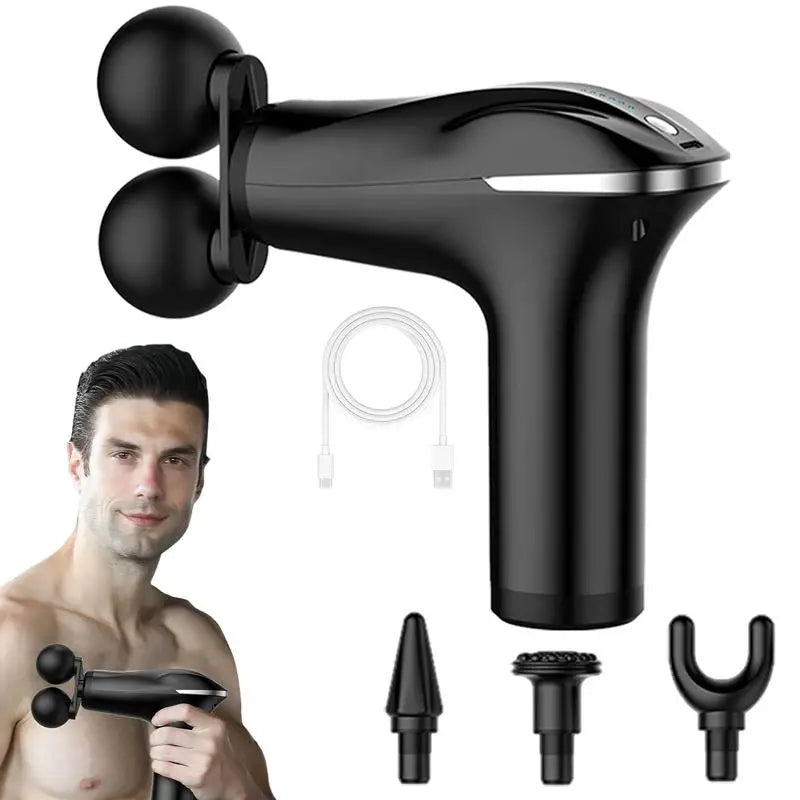 Massager Cordless Double-Headed Electric Smart Vibration Portable Muscle Massager