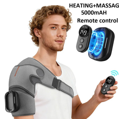 Electric Shoulder Massager Heating Pad Vibration Massage Support