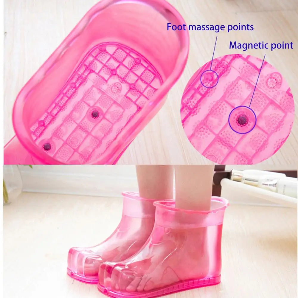 Foot Spa Soak Shoes Anti-Slip Massage Foot Bath Boots Portable