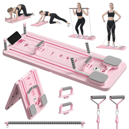 Multifunctional Abdominal Board Resistance Bands Hand Grips Push Ups Stands Abdominal Muscle Curling Home Fitness Equipment