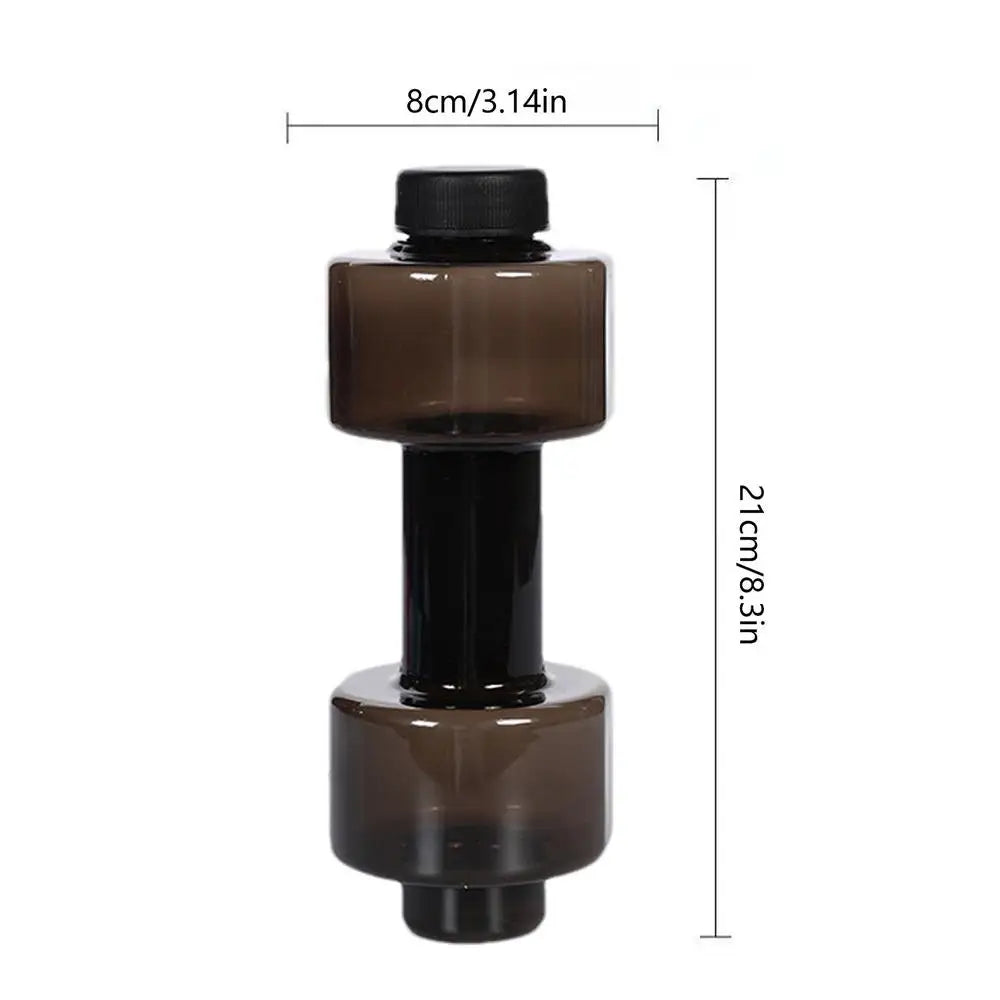550/1500ml PET Dumbbell Shaped Water Bottle Outdoor Fitness Cycling Kettle Weight Strong Summer Water Drinks Accessories
