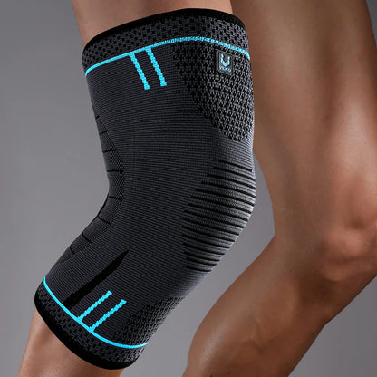 1 piece of compression knee support sleeve, elastic, breathable, anti slip knee protection, suitable for football, basketball, g