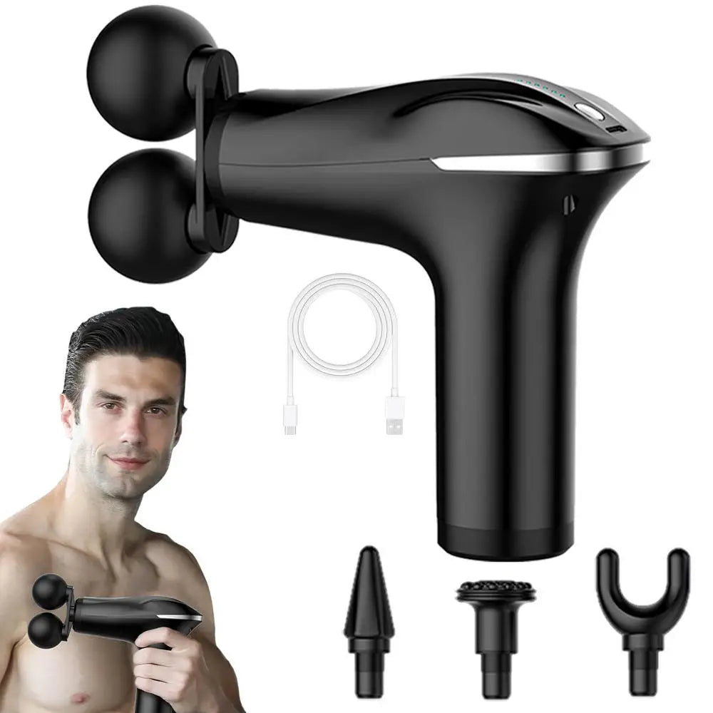 Massager Cordless Double-Headed Electric Smart Vibration Portable Muscle Massager