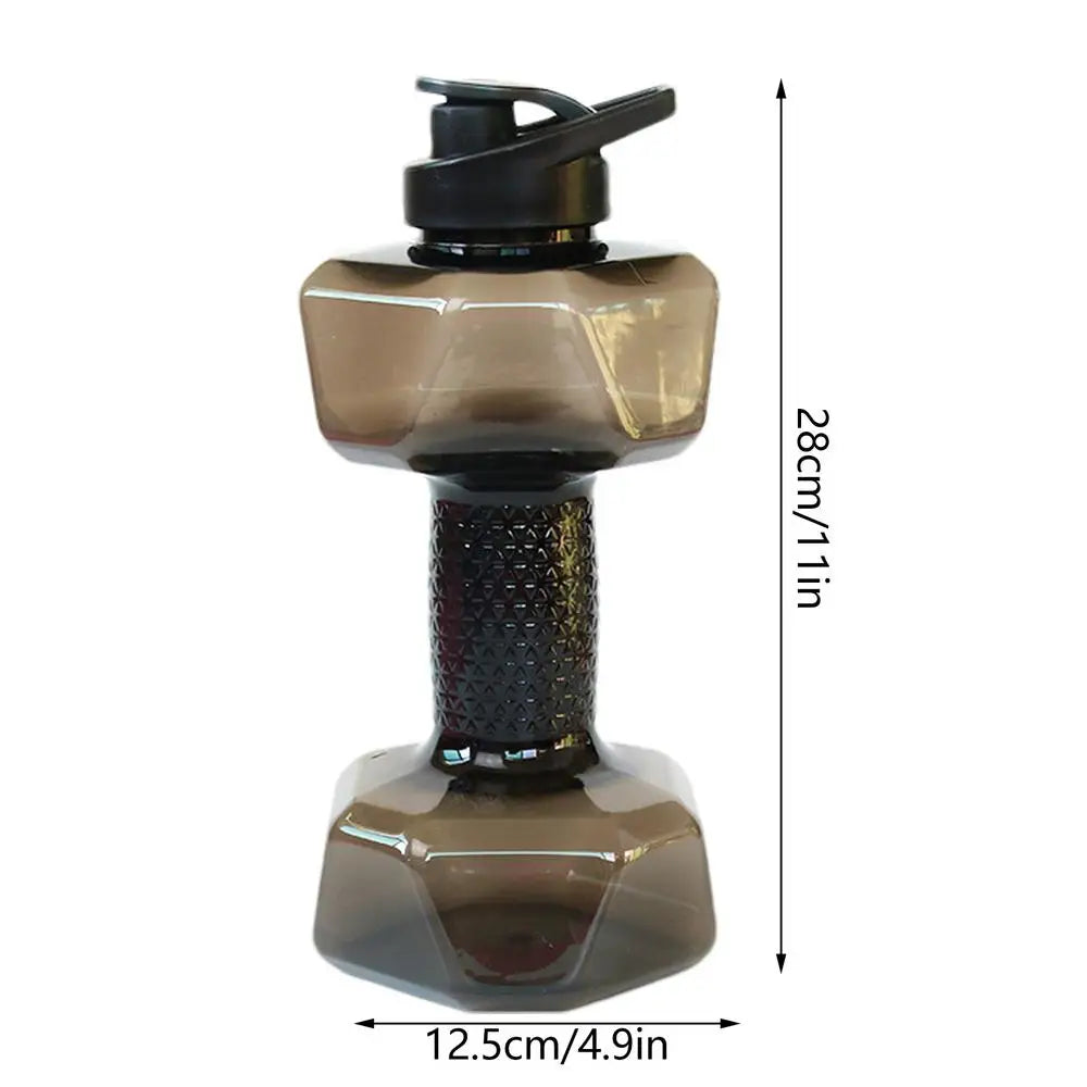 550/1500ml PET Dumbbell Shaped Water Bottle Outdoor Fitness Cycling Kettle Weight Strong Summer Water Drinks Accessories