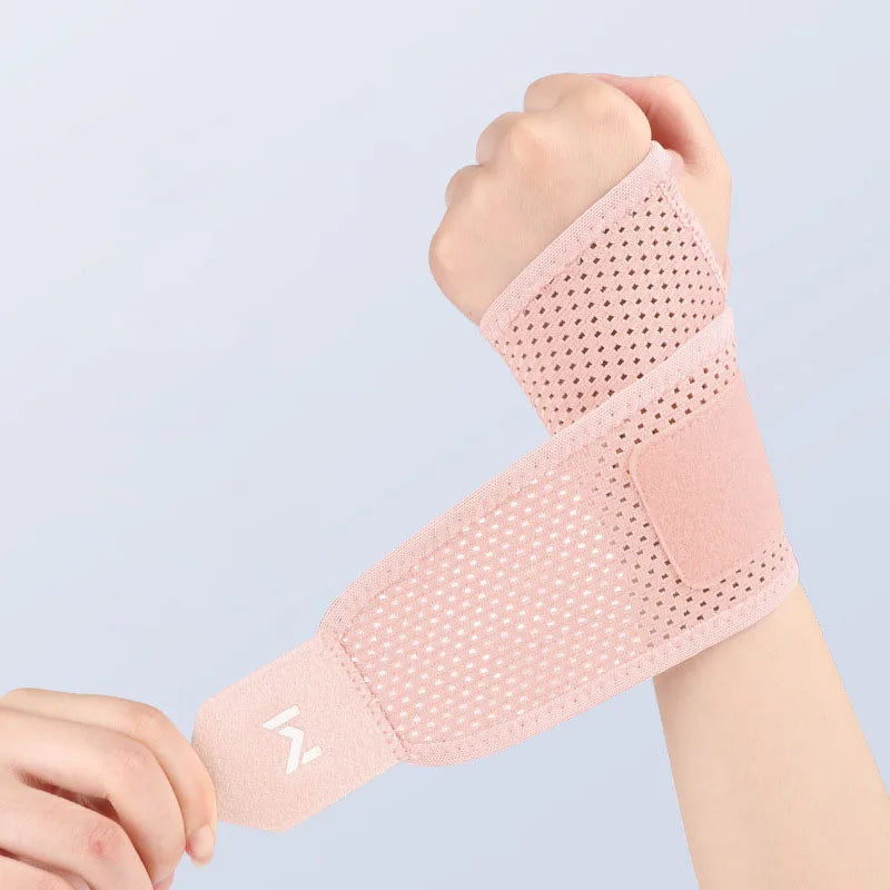 GTUBIKE 1PC Adjustable Wrist Strap Sports Wrist Support Brace Black Weightlifting Wristband For Men & Women Badminton Tennis Gym