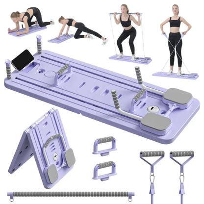 Multifunctional Abdominal Board Resistance Bands Hand Grips Push Ups Stands Abdominal Muscle Curling Home Fitness Equipment