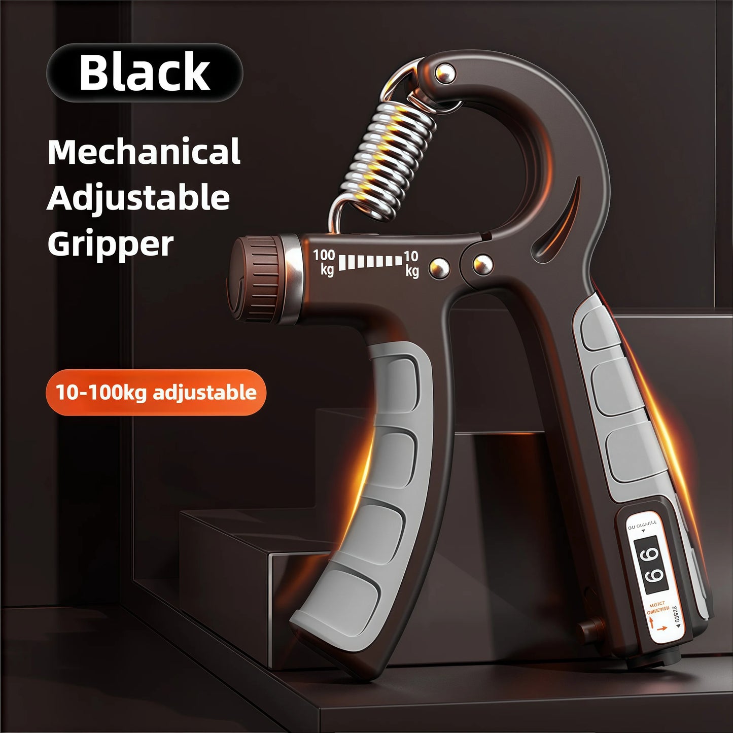 Grip Strength Trainer Forearm Strengthener Hand Squeezer Adjustable Resistance Hand Grip Strengthener for Muscle Building