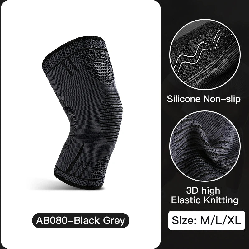 1 piece of compression knee support sleeve, elastic, breathable, anti slip knee protection, suitable for football, basketball, g