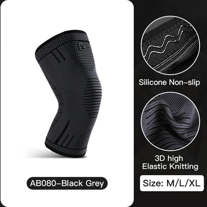 1 piece of compression knee support sleeve, elastic, breathable, anti slip knee protection, suitable for football, basketball, g