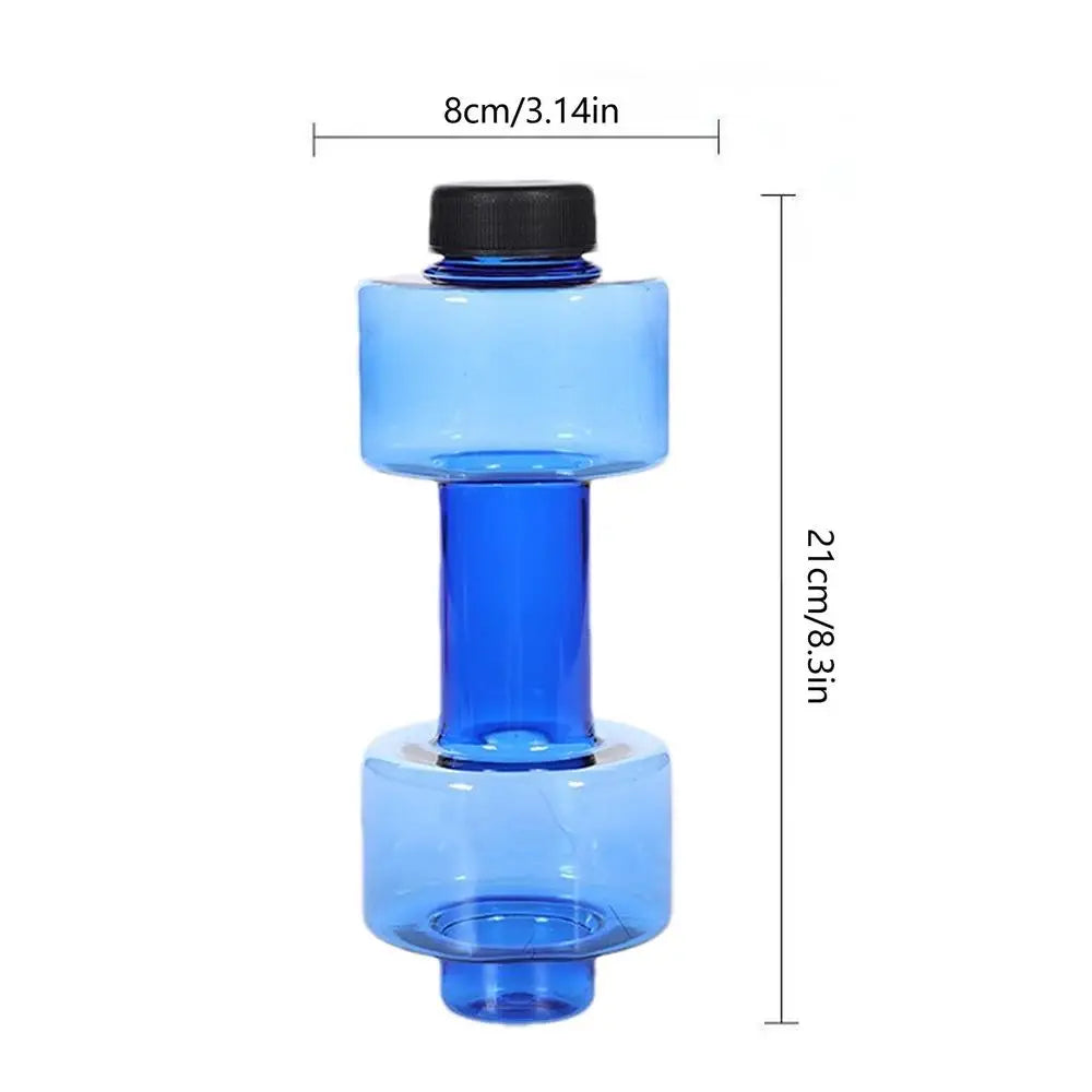 550/1500ml PET Dumbbell Shaped Water Bottle Outdoor Fitness Cycling Kettle Weight Strong Summer Water Drinks Accessories
