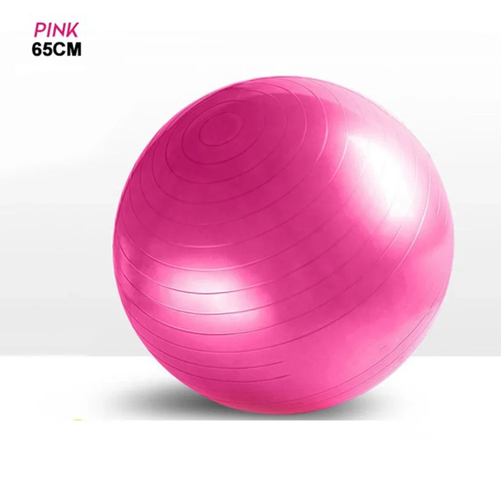 （Free inflatable tube）55/65/75CM Pilates Yoga Ball Exercise Anti-Pressure Explosion-Proof Gymnastics Balance Exercise Fitnes