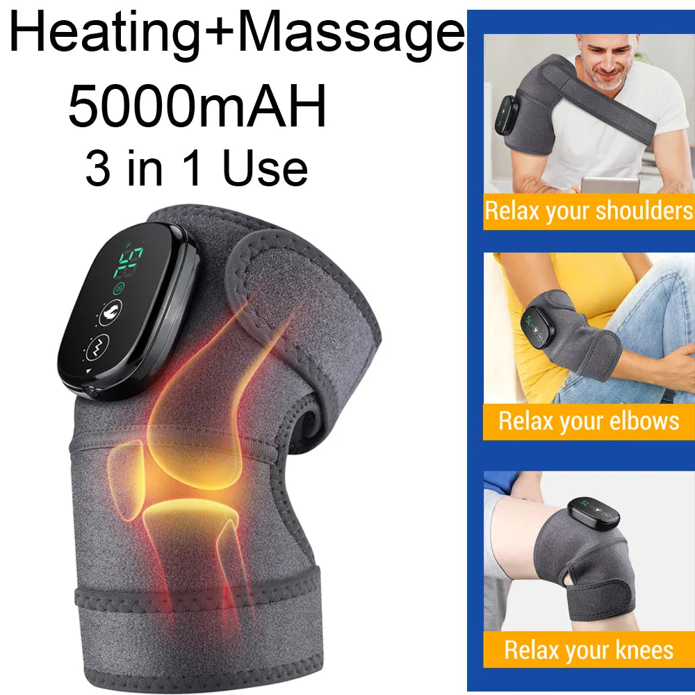 Electric Shoulder Massager Heating Pad Vibration Massage Support