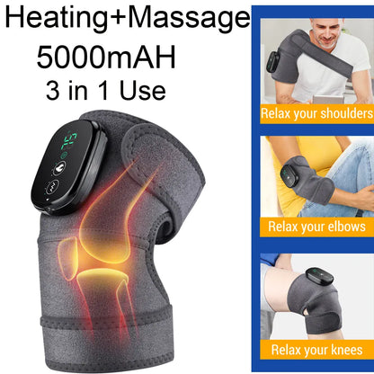 Electric Shoulder Massager Heating Pad Vibration Massage Support