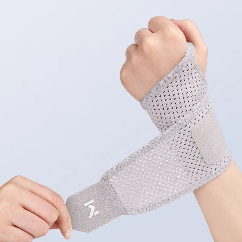 GTUBIKE 1PC Adjustable Wrist Strap Sports Wrist Support Brace Black Weightlifting Wristband For Men & Women Badminton Tennis Gym