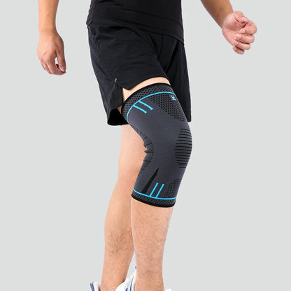 1 piece of compression knee support sleeve, elastic, breathable, anti slip knee protection, suitable for football, basketball, g