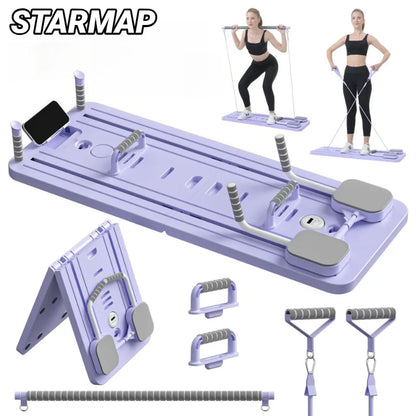 Multifunctional Abdominal Board Resistance Bands Hand Grips Push Ups Stands Abdominal Muscle Curling Home Fitness Equipment