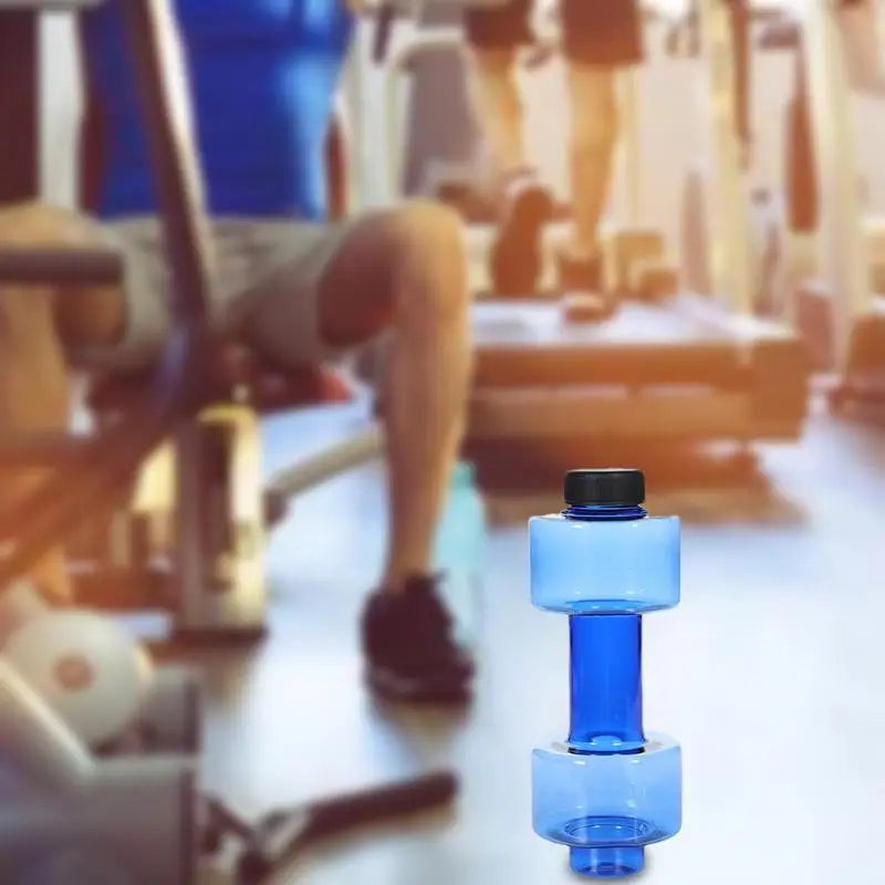 550/1500ml PET Dumbbell Shaped Water Bottle Outdoor Fitness Cycling Kettle Weight Strong Summer Water Drinks Accessories