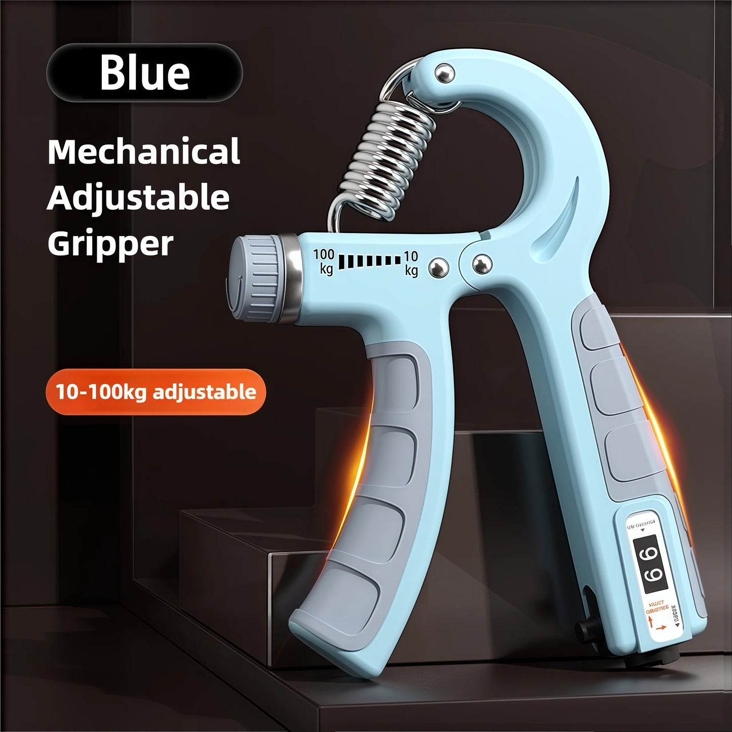 Grip Strength Trainer Forearm Strengthener Hand Squeezer Adjustable Resistance Hand Grip Strengthener for Muscle Building