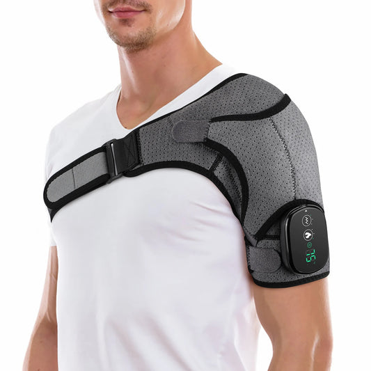 Electric Shoulder Massager Heating Vibration Massage Belt Hot Compress