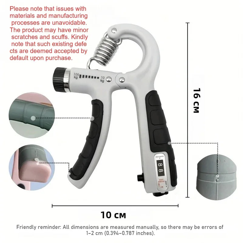 Grip Strength Trainer Forearm Strengthener Hand Squeezer Adjustable Resistance Hand Grip Strengthener for Muscle Building