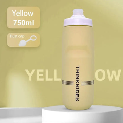 ThinkRider 620ml/750ml Bicycle Bottle MTB Road Bike Water Bottle Outdoor Sports Plastic Portable Large Capacity Drink Cycling