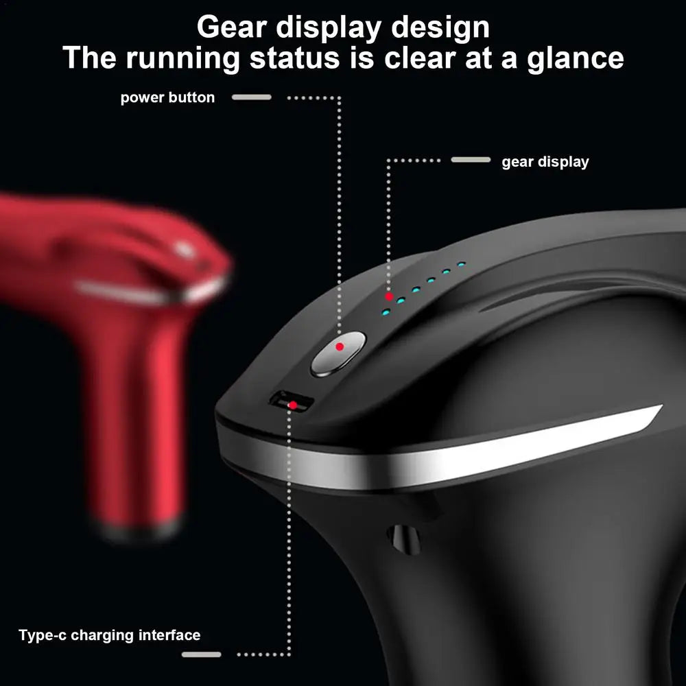 Massager Cordless Double-Headed Electric Smart Vibration Portable Muscle Massager