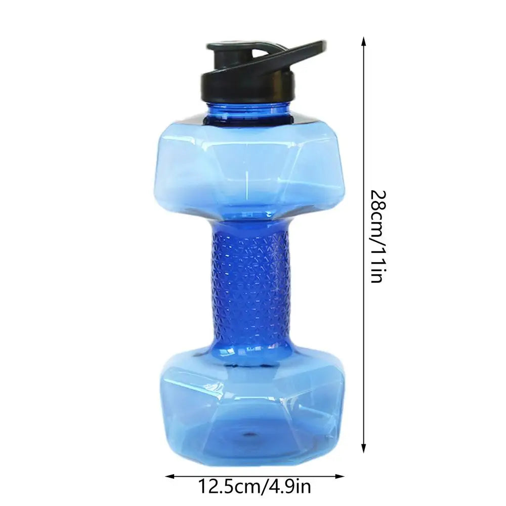 550/1500ml PET Dumbbell Shaped Water Bottle Outdoor Fitness Cycling Kettle Weight Strong Summer Water Drinks Accessories