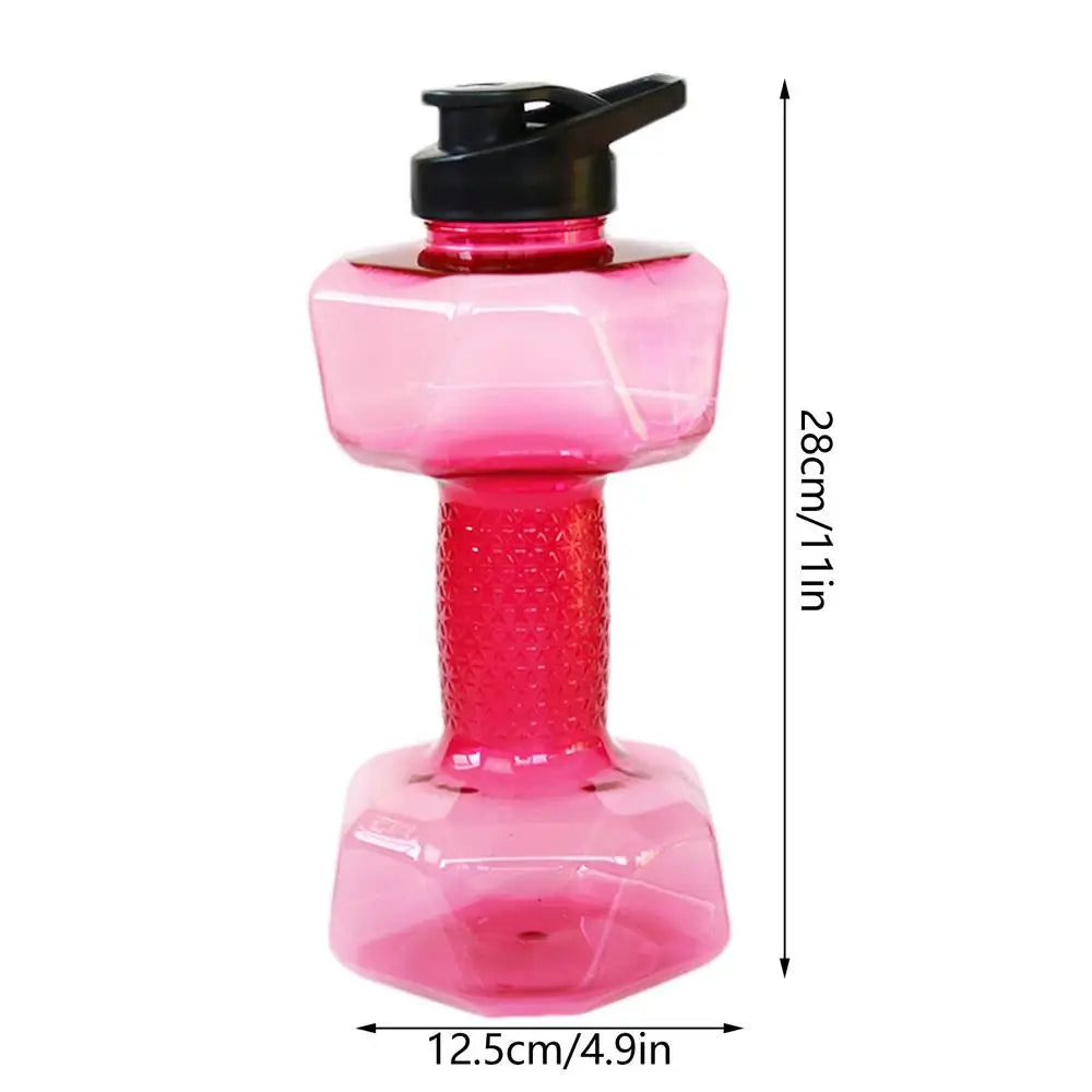 550/1500ml PET Dumbbell Shaped Water Bottle Outdoor Fitness Cycling Kettle Weight Strong Summer Water Drinks Accessories