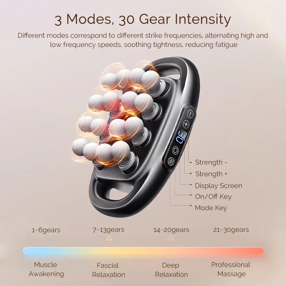 16-Head Fascia Gun High-Frequency Vibration Body Massage