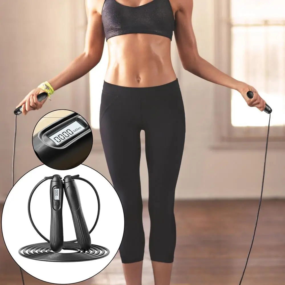 Jump Rope Smart Digital Counting Skipping Rope Gym Accessories Adjustable Home Gym Accessories Men Jump Rope For Chinese New