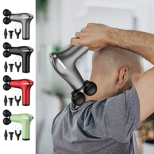 Massager Cordless Double-Headed Electric Smart Vibration Portable Muscle Massager