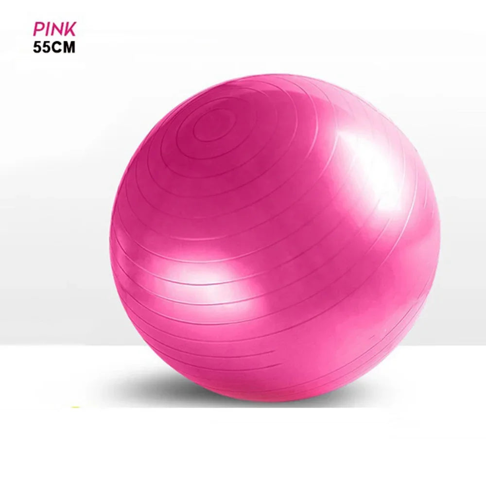 （Free inflatable tube）55/65/75CM Pilates Yoga Ball Exercise Anti-Pressure Explosion-Proof Gymnastics Balance Exercise Fitnes