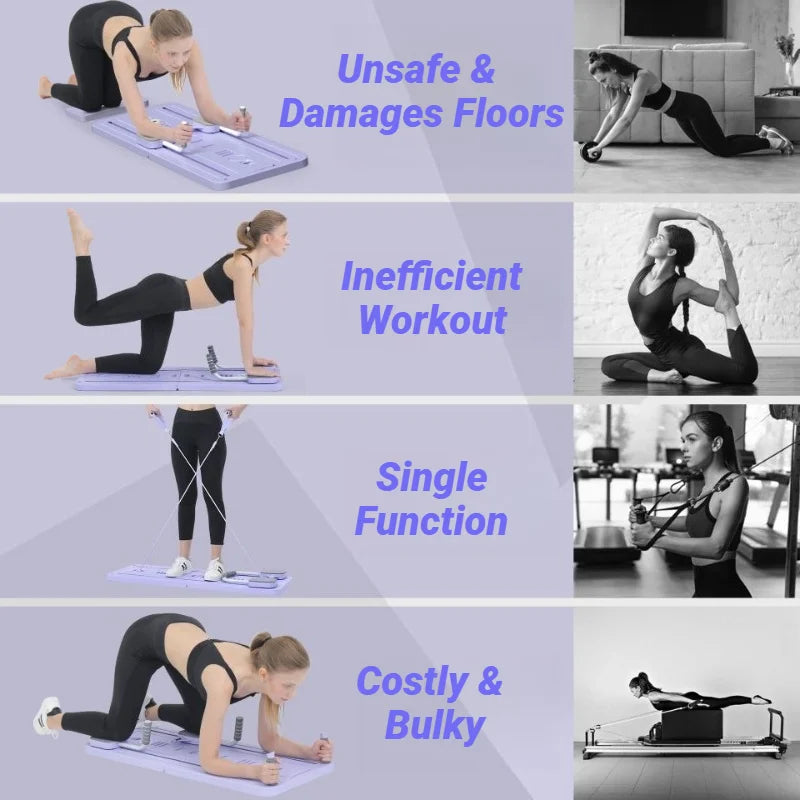 Multifunctional Abdominal Board Resistance Bands Hand Grips Push Ups Stands Abdominal Muscle Curling Home Fitness Equipment