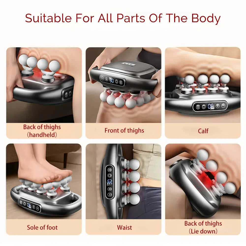16-Head Fascia Gun High-Frequency Vibration Body Massage