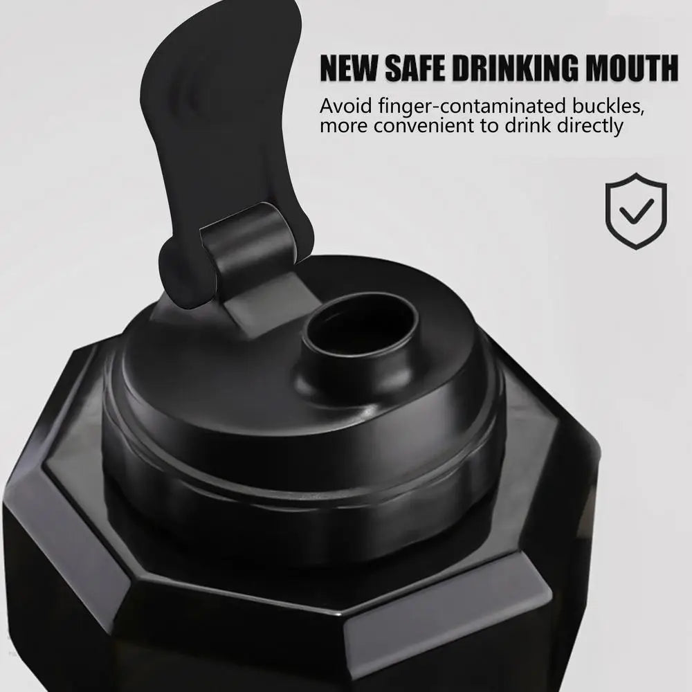 550/1500ml PET Dumbbell Shaped Water Bottle Outdoor Fitness Cycling Kettle Weight Strong Summer Water Drinks Accessories