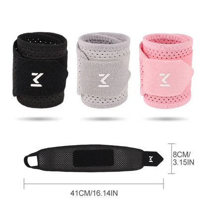 GTUBIKE 1PC Adjustable Wrist Strap Sports Wrist Support Brace Black Weightlifting Wristband For Men & Women Badminton Tennis Gym