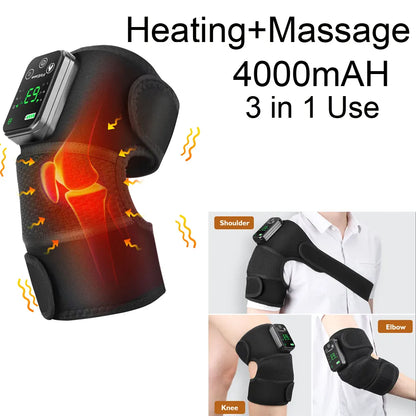 Electric Shoulder Massager Heating Pad Vibration Massage Support