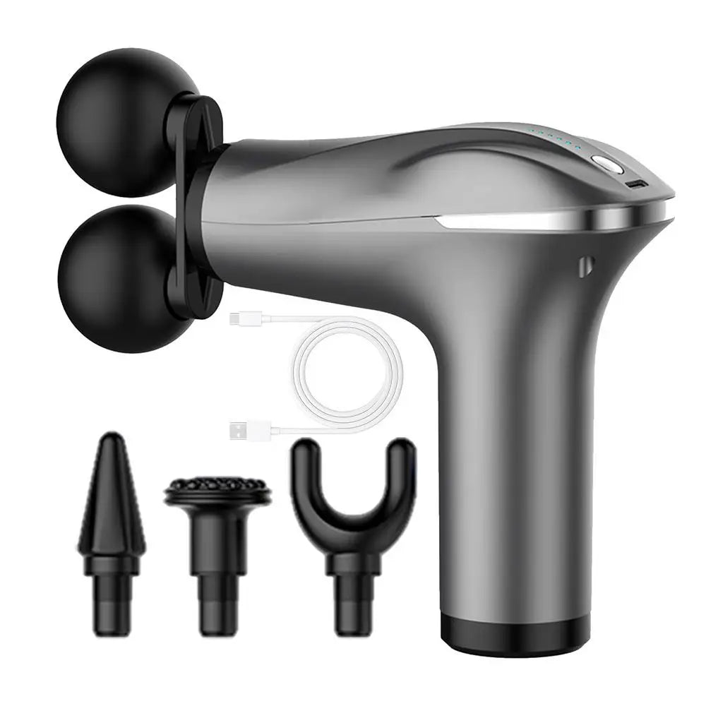 Massager Cordless Double-Headed Electric Smart Vibration Portable Muscle Massager