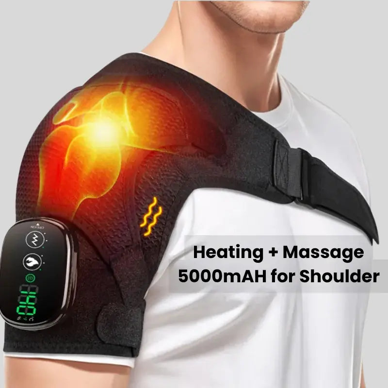 Heated Vibration Shoulder Brace – 3 Settings