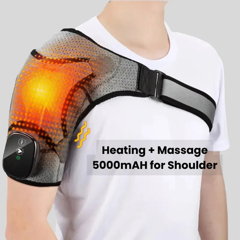Heated Vibration Shoulder Brace – 3 Settings