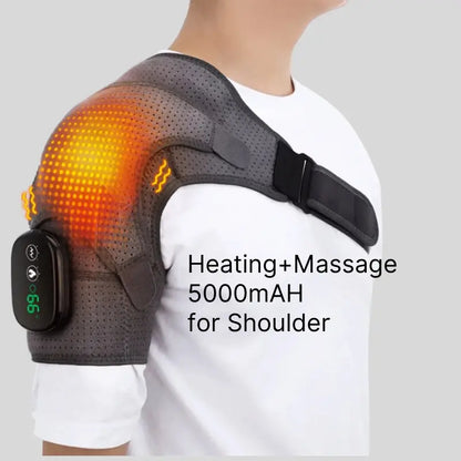 Heated Vibration Shoulder Brace – 3 Settings
