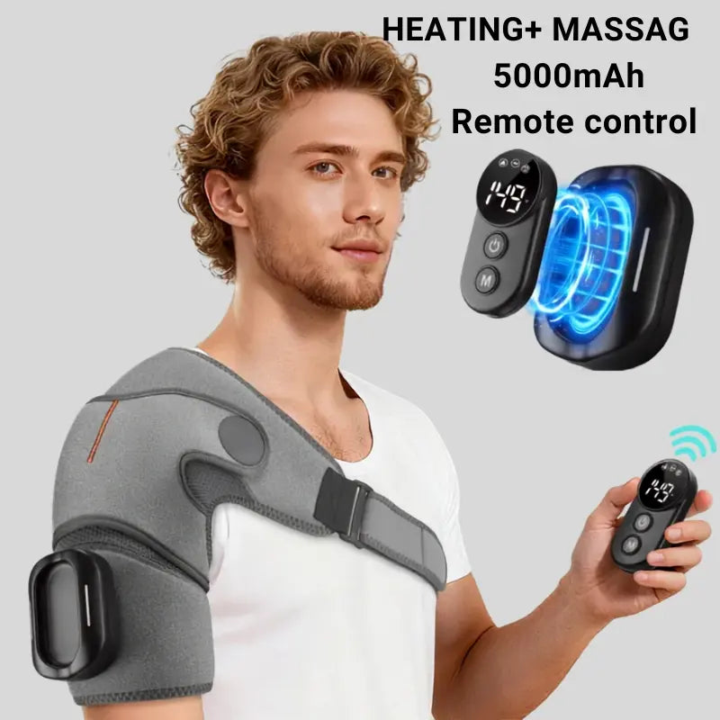 Heated Vibration Shoulder Brace – 3 Settings