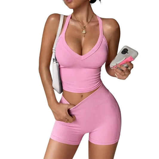 Women'S Yoga Set, Fit Elastic Breathable Sports Bra