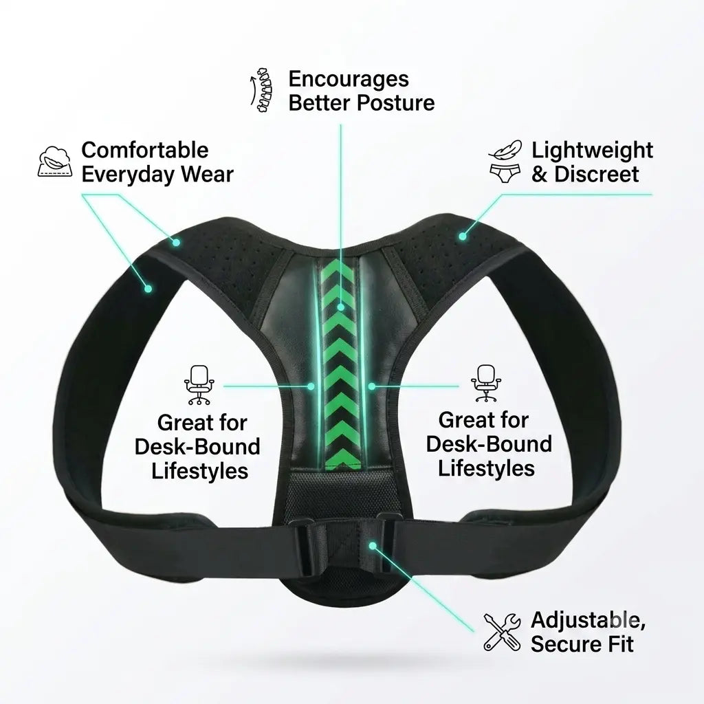 Anti-Slouch Posture Correction Belt for Back & Shoulders