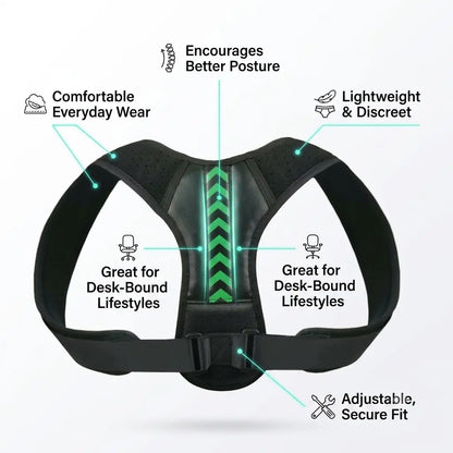 Anti-Slouch Posture Correction Belt for Back & Shoulders