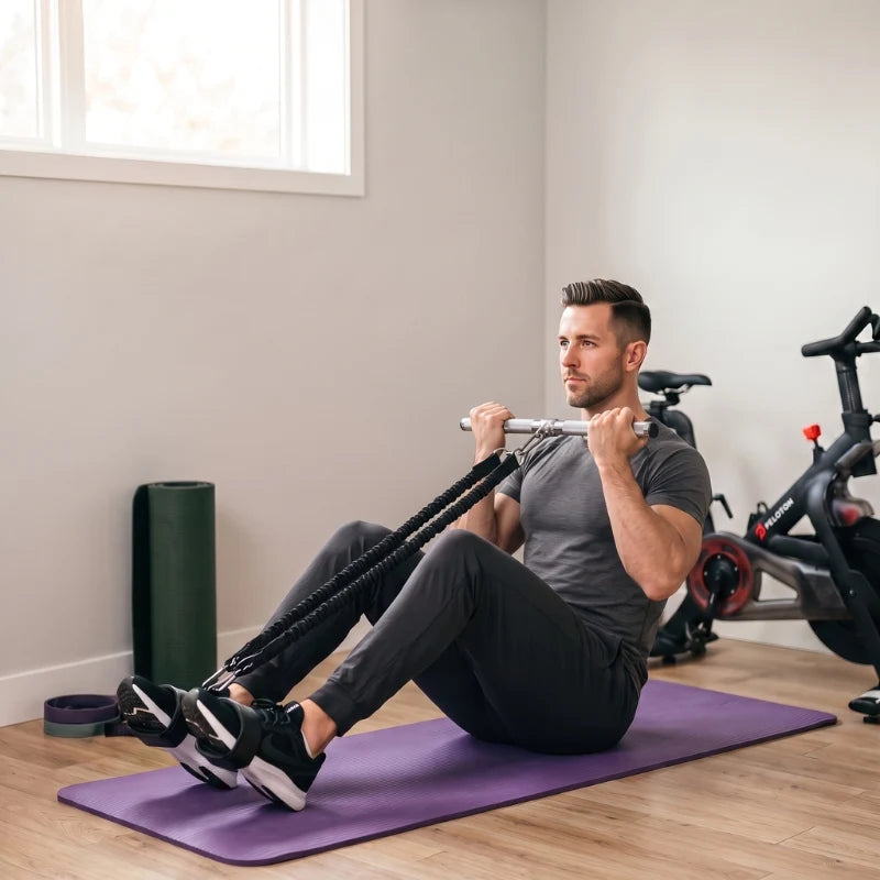 Resistance Bands Set with Foot Pedals & Handles